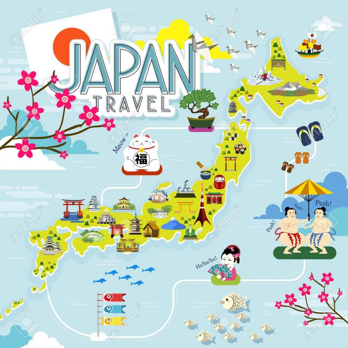 Mappa di viaggio Giappone